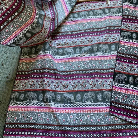 LIVE 4 TRUTH open cardigan high low kimono size large dolman short sleeves - Picture 14 of 15